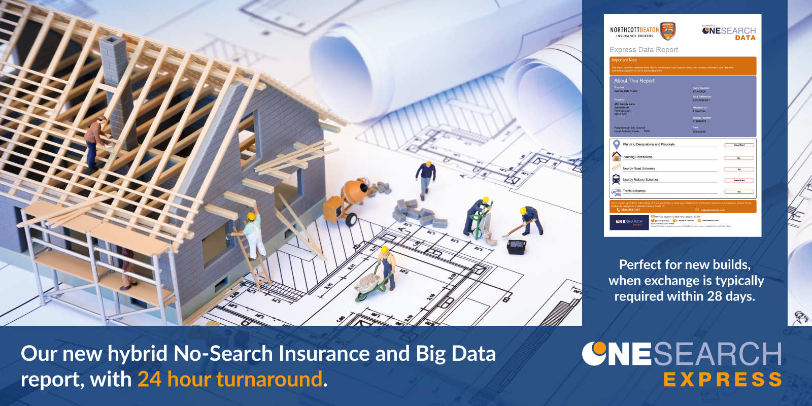 OneSearch Direct Launch Hybrid No-Search Insurance and Big Data Report with 24-Hour Turnaround