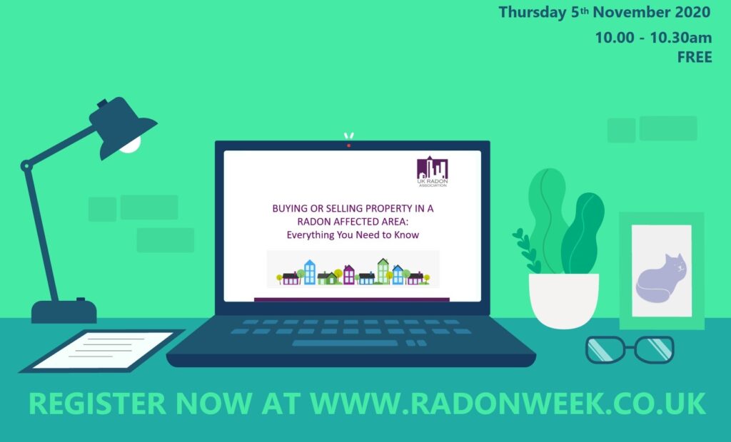 The UK Radon Association host series of short free webinars on subject of radon