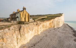 Climate change concerns for coastal properties in landslide-prone areas