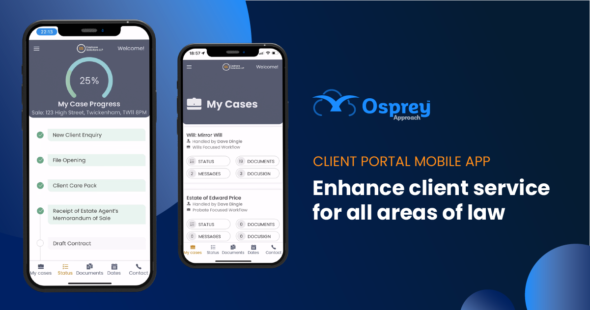 Osprey Approach launches a new mobile app enabling law firms to enhance client service