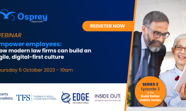 Webinar to discuss how modern law firms can build an agile, digital-first culture