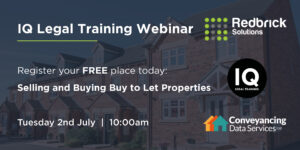 New CPD webinar from CDS focuses on conveyancing for Buy to Let Properties