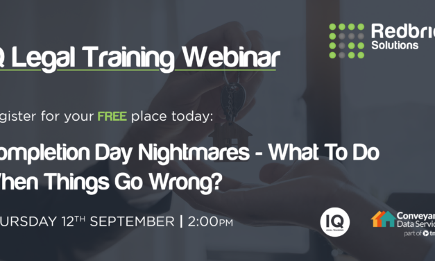 tmgroup CPD webinar: Completion day nightmares – What to do when things go wrong