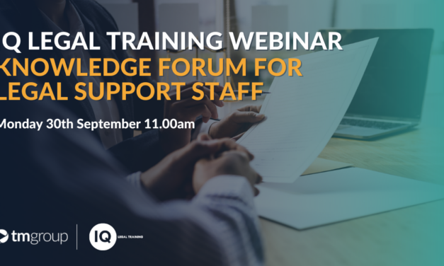 tmgroup presents knowledge forum webinar for legal support staff this September