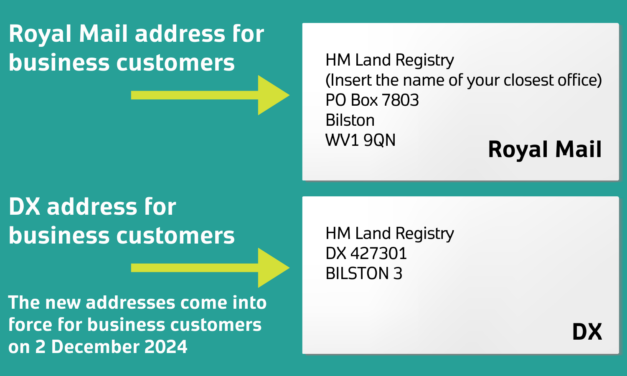 HM Land Registry’s addresses are changing