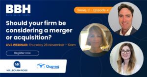 Osprey webinar to weigh up the pros and cons when considering M&A growth opportunities