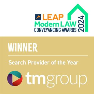 TM Group wins prestigious Search Provider of the Year at the LEAP Modern Law Conveyancing Awards 2024