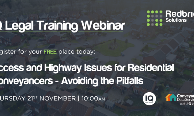 Residential Conveyancers: Master Highway and Access Pitfalls in new tmgroup webinar